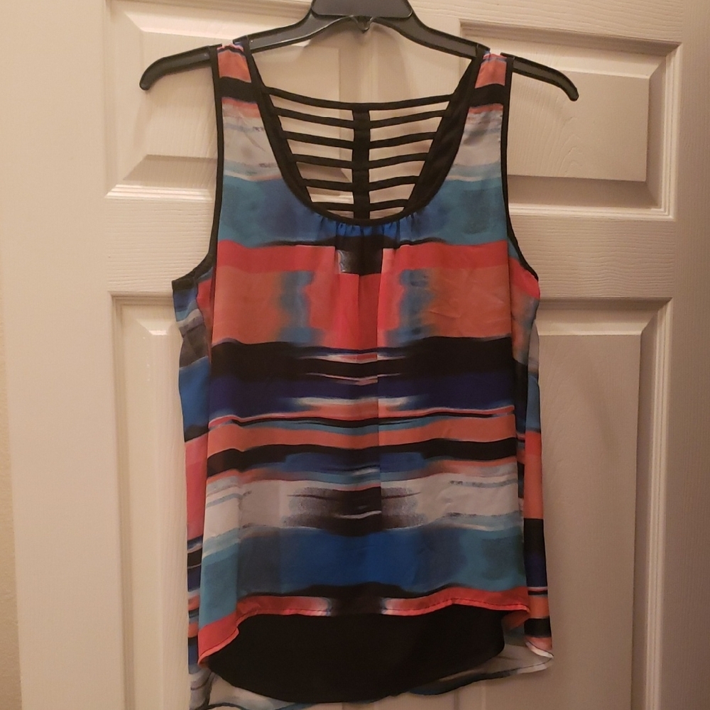 Colorful Striped Women's Top